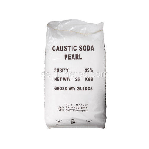Kaustisk soda NaOH 99% som används vid kemisk massa